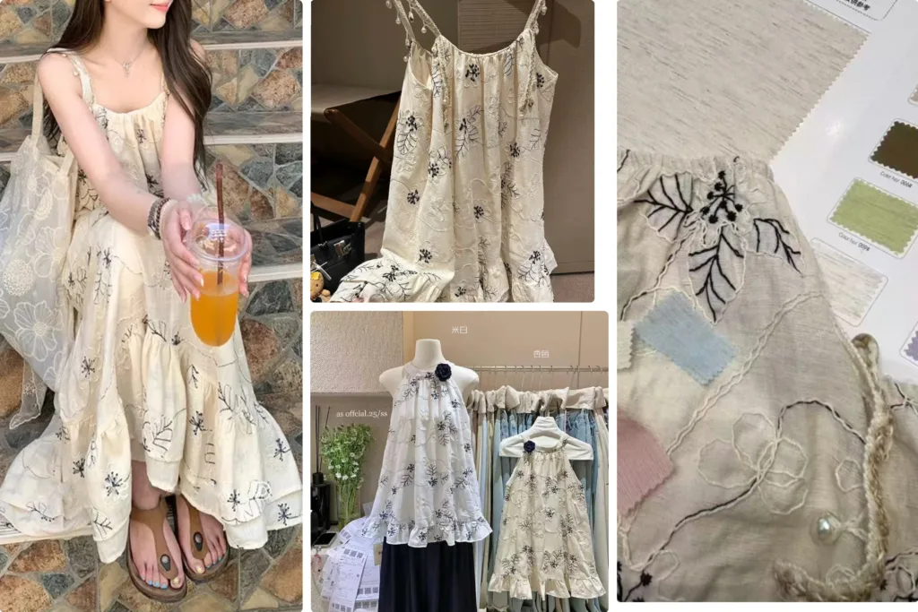 CORD Embroidery linen fabric