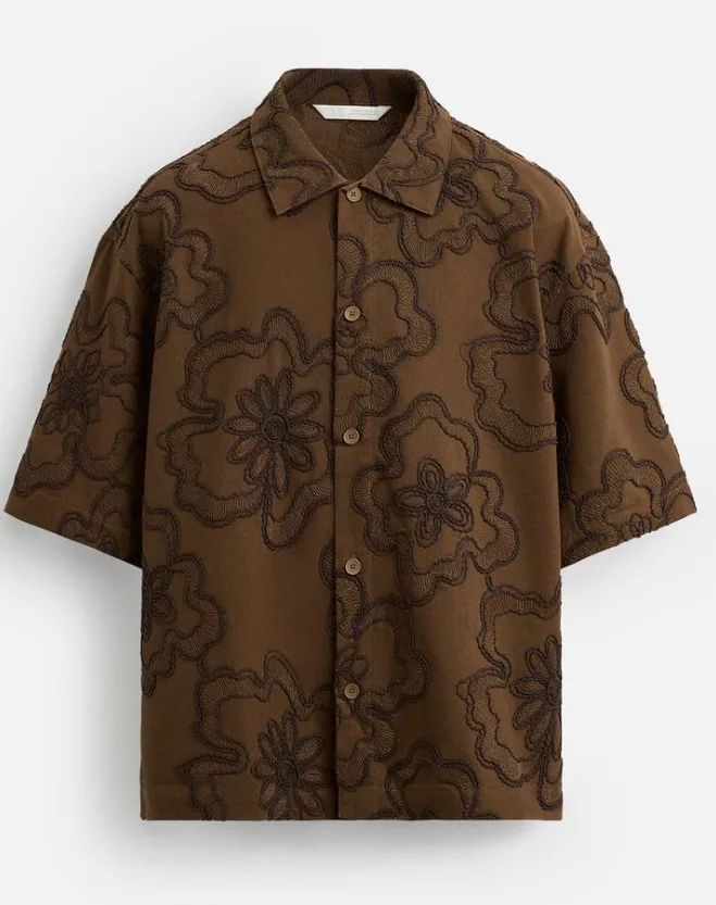 RAISED EMBROIDERY fabric