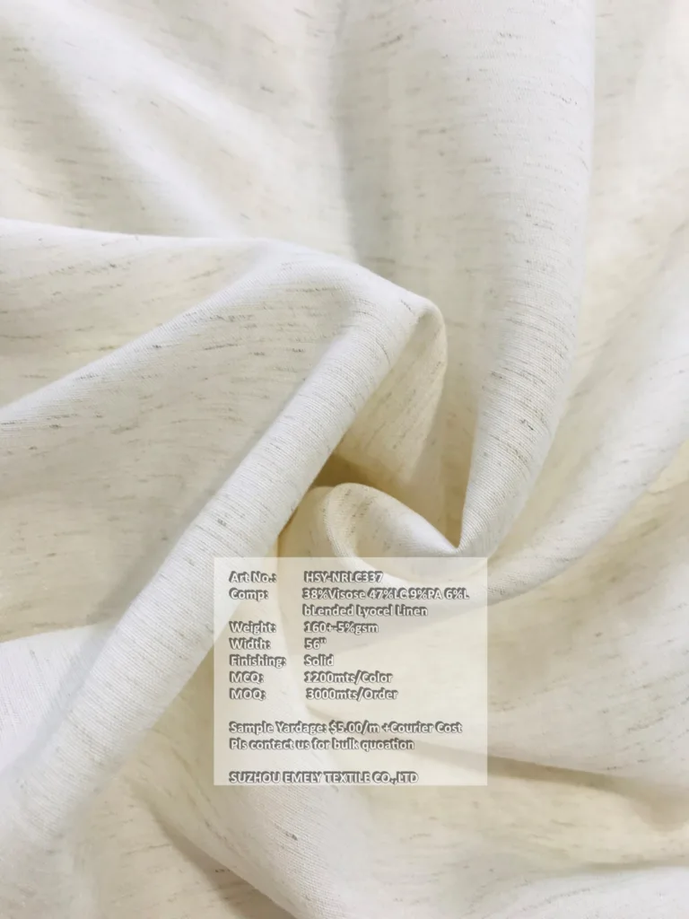 blended lyocell Linen fabric