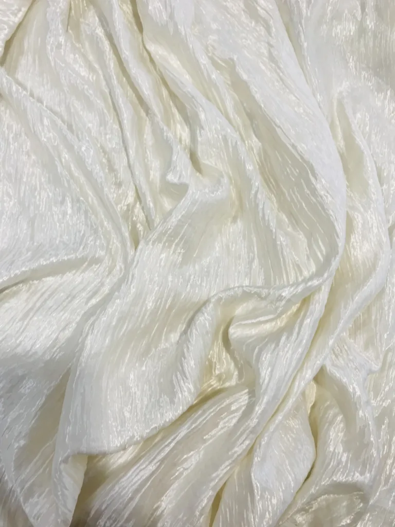 35%P 65%LY Satin Crinkle Fabric