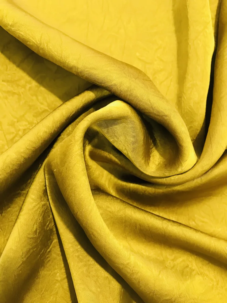 Acetate like double side Satin Fabric with crush style Crumpled