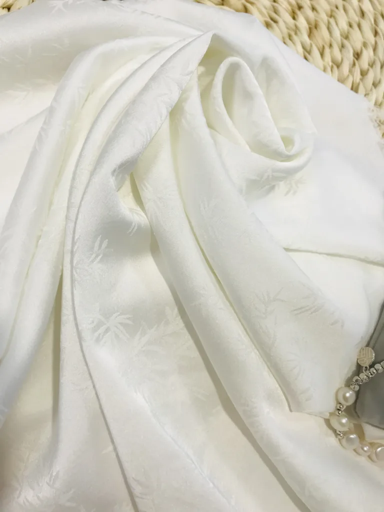 Acetate like Jacquard Satin Fabric