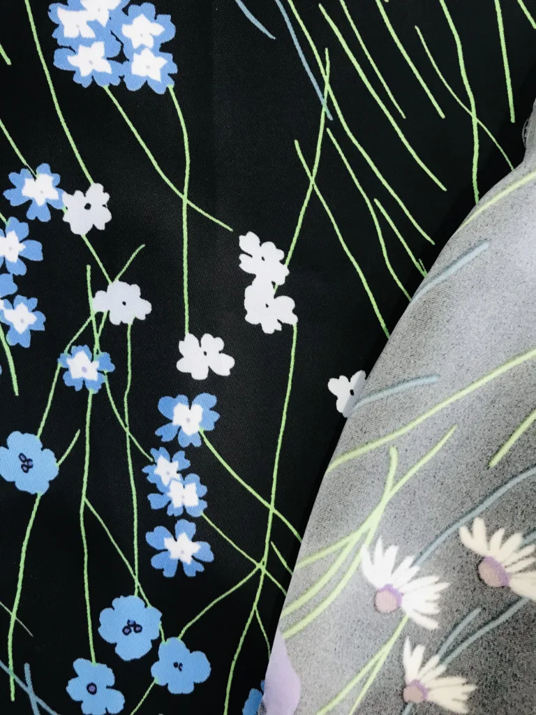 Acetate like double side Satin Printed Fabric (2)