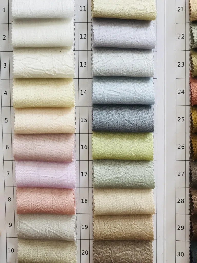 Acetate like double side Seersucker Satin Fabric with Crumple (5)