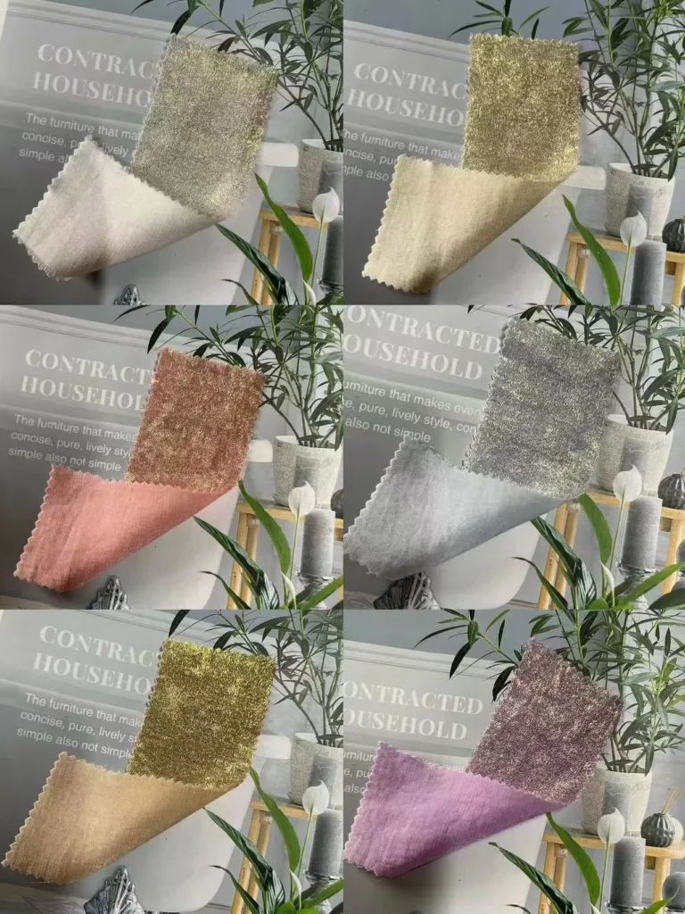 Cupro Like Polyester fabric with Foil Printing (3)
