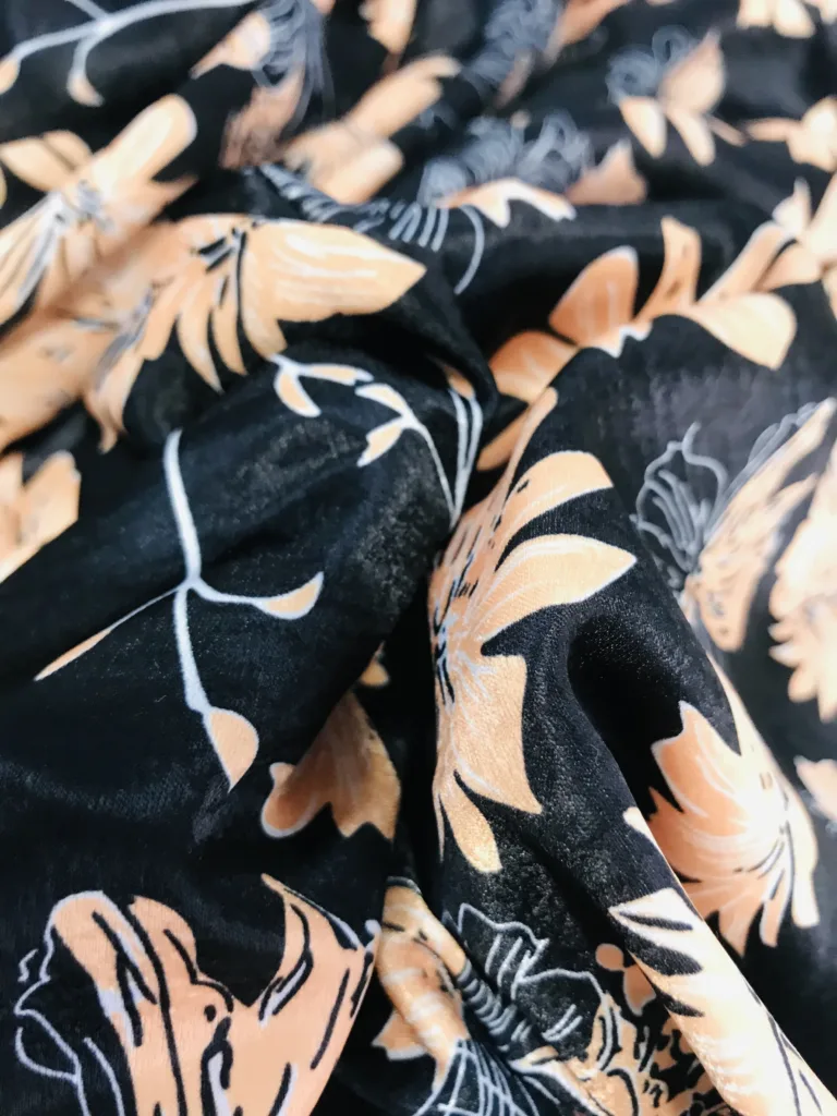 Cupro Like Polyester fabric with Printing (3)
