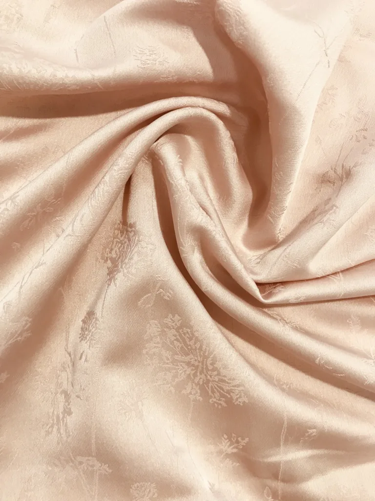 Fake Acetate Jacquard Satin Fabric