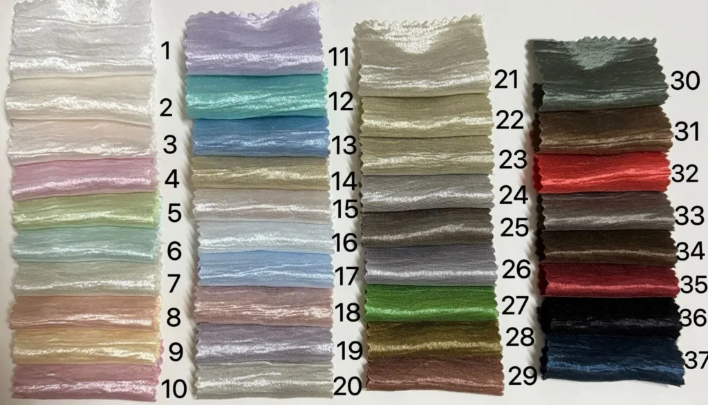 Lyocell Shiny crinkle fabric