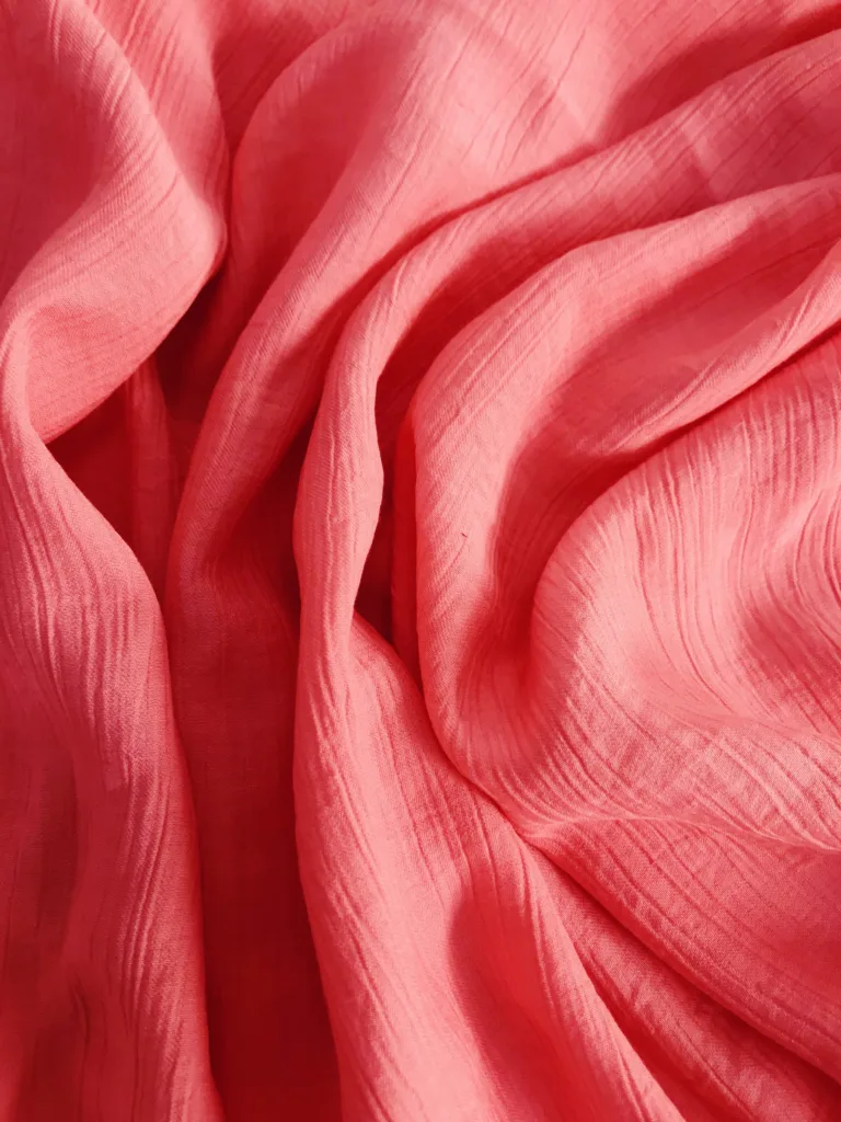 Polyamide Viscose Crinkled Fabric