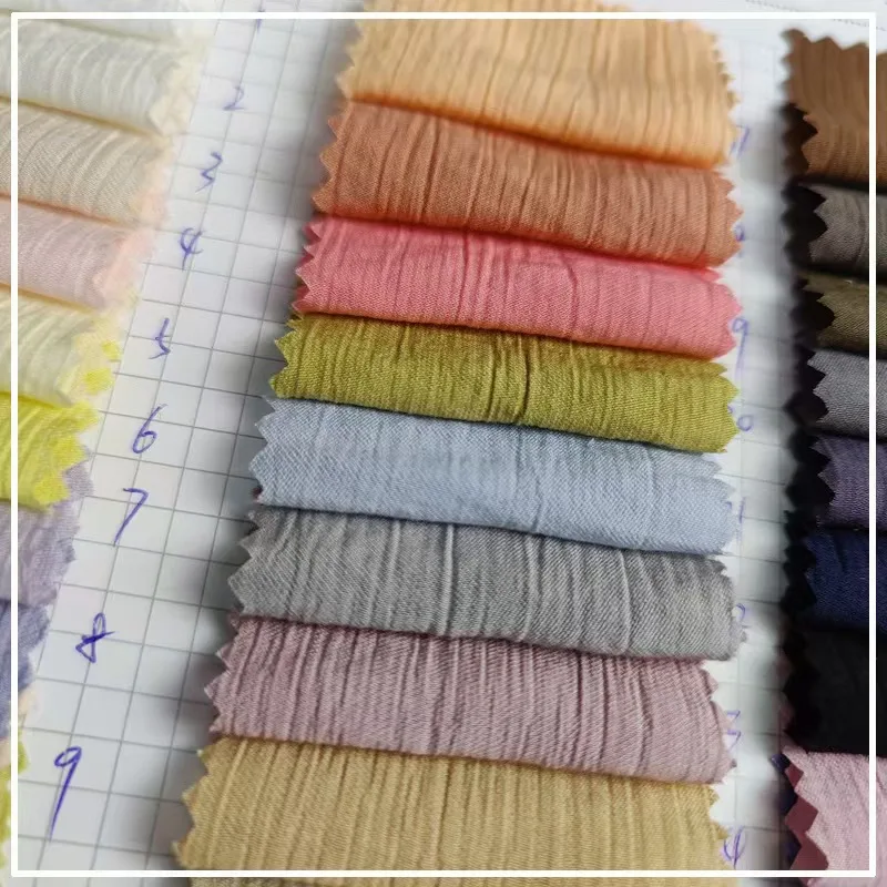 Polyamide Viscose Crinkled Fabric (3)