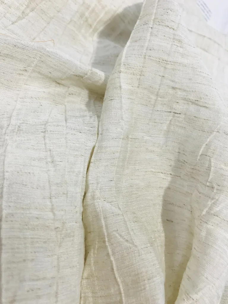 Polyamide Viscose Linen Crinkled Fabric