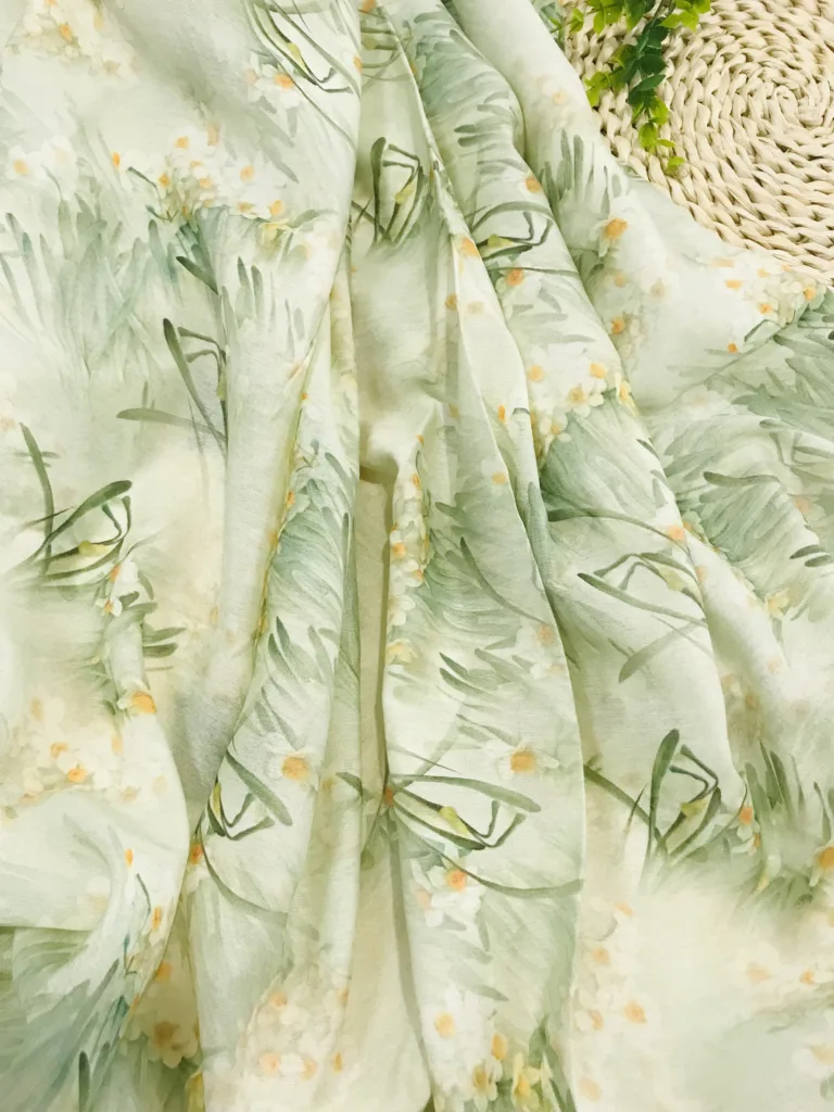 Polyamide Visvose Line like Fabric