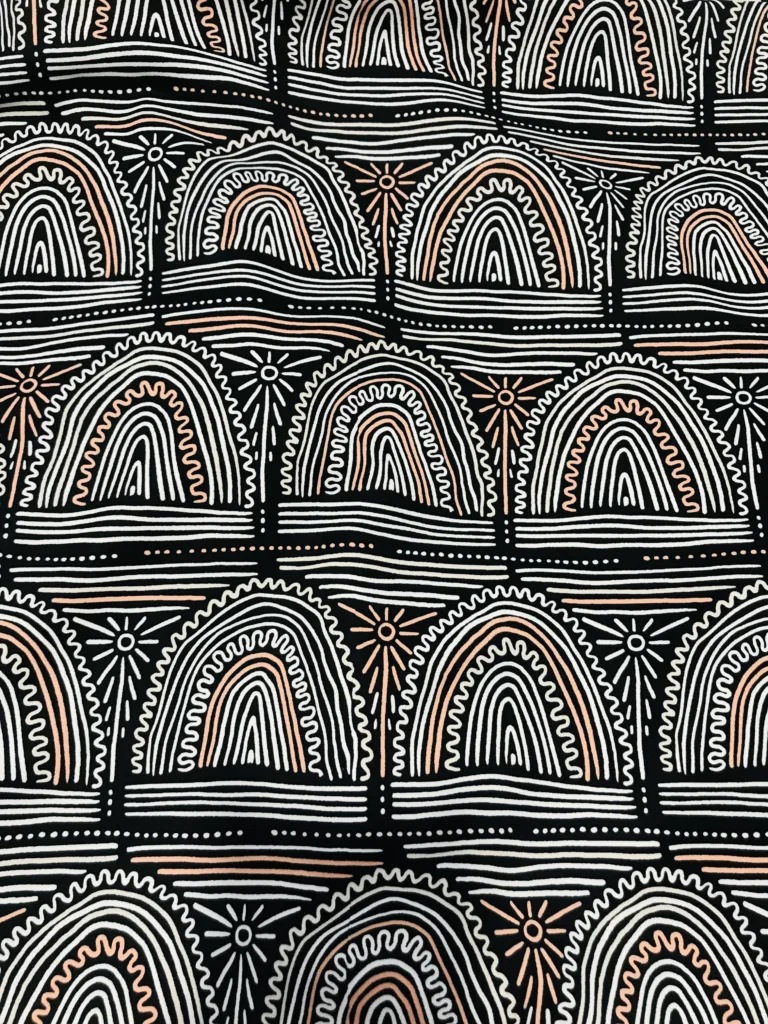 Polyester 4way Stretch Twill fabric with printing (3)