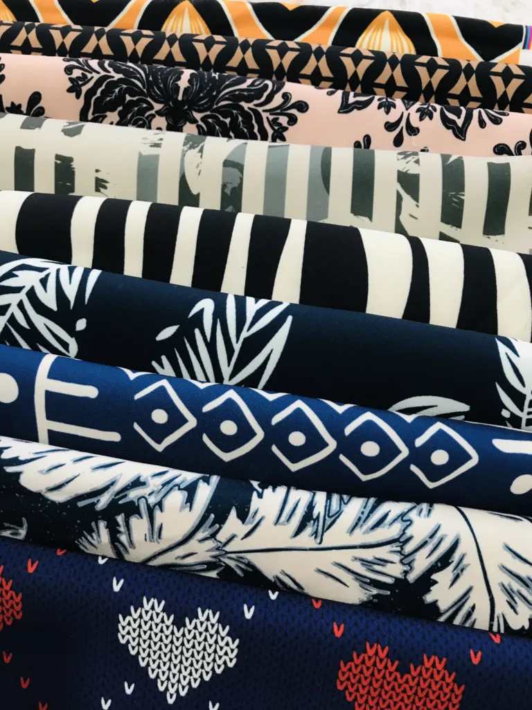 Polyester 4way Stretch Twill fabric with printing (4)