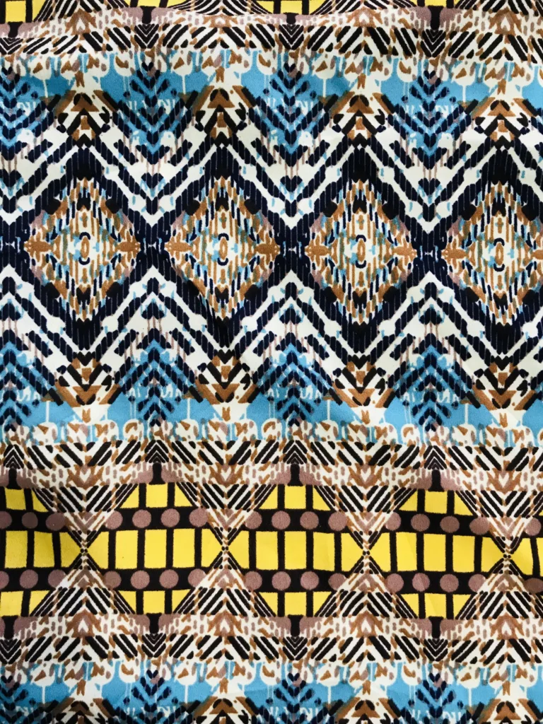 Polyester CREPE printed fabric CDC (2)