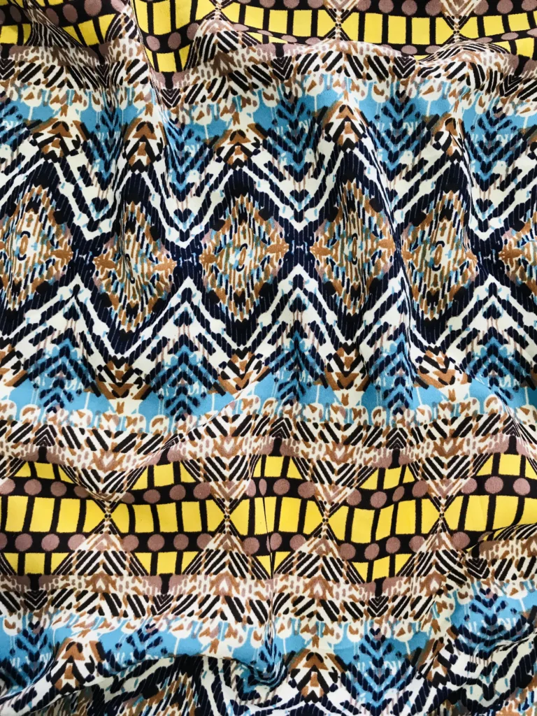 Polyester Crepe Printed fabric CDC