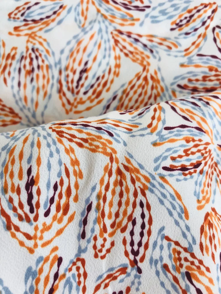 Polyester CREPE printed fabric CDC (4)