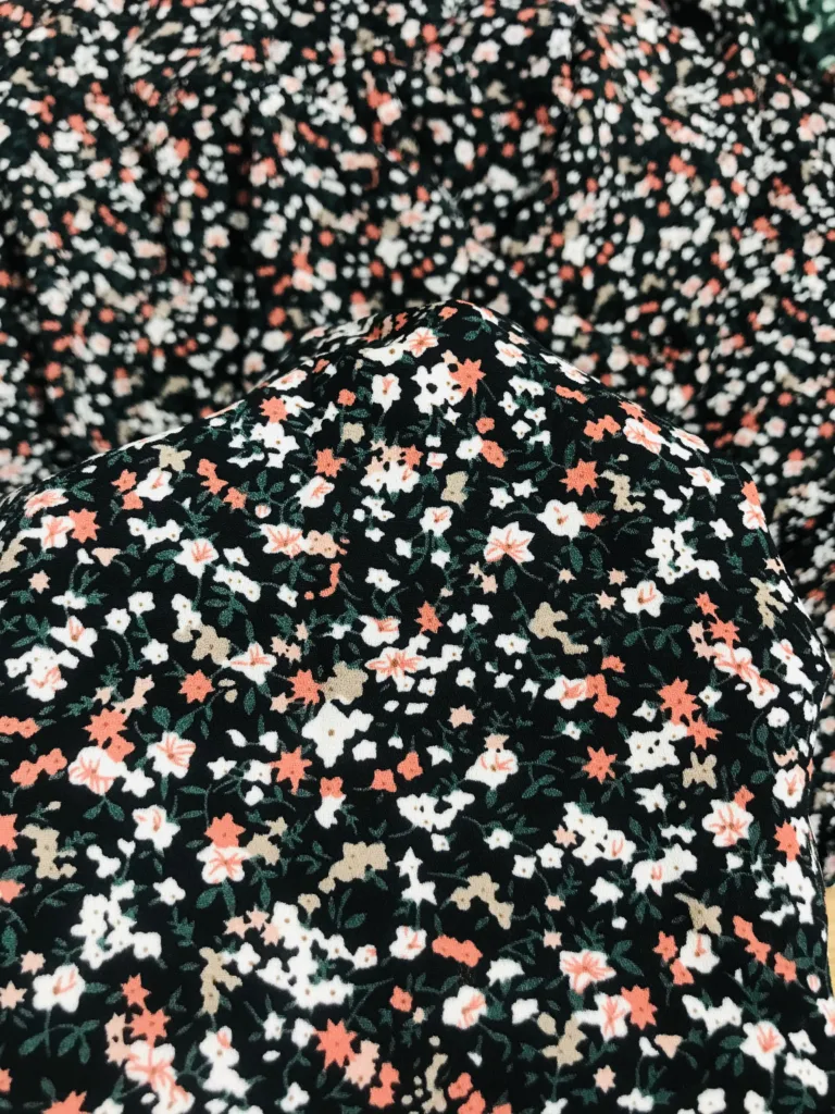Polyester CREPE printed fabric CDC fabric