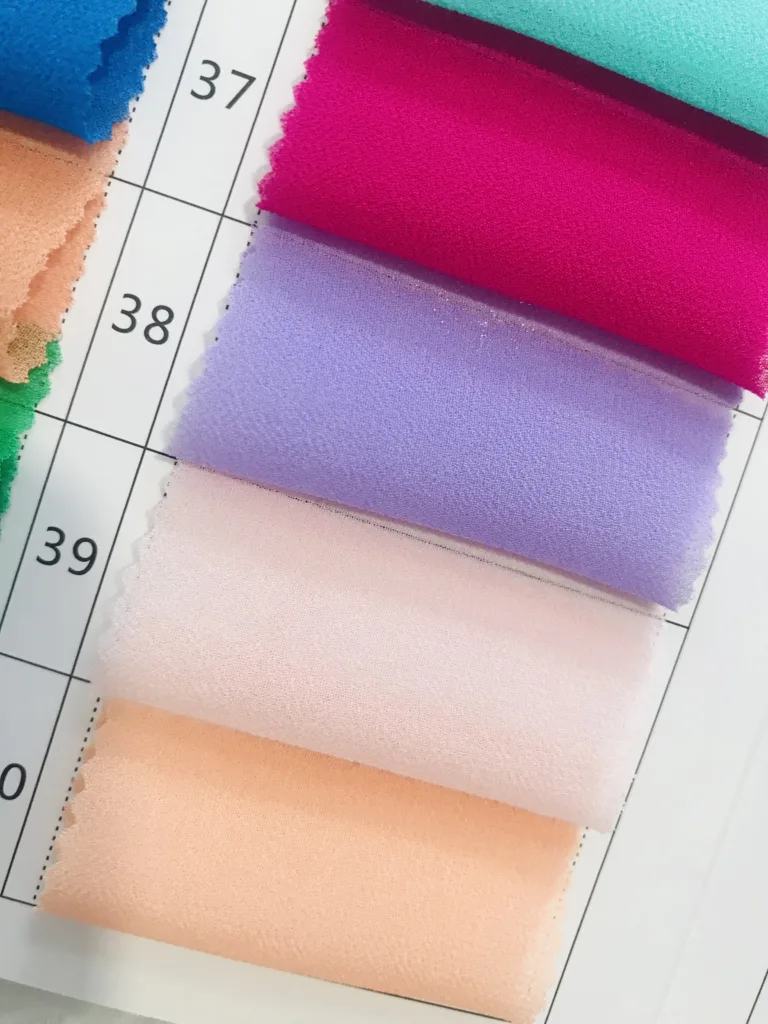 Polyester Chiffon Bead Crepe Fabric