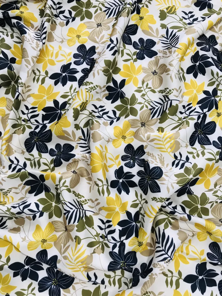Polyester Chiffon Satin Printed Fabric