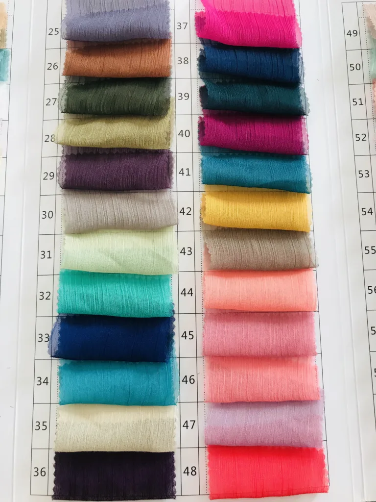 Polyester Crinkled Chiffon Fabric (4)