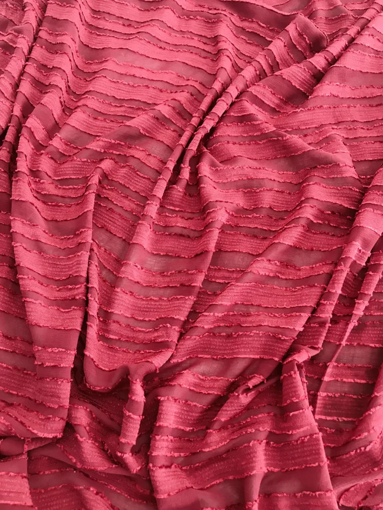 Polyester Jacquard Chiffon Fabric