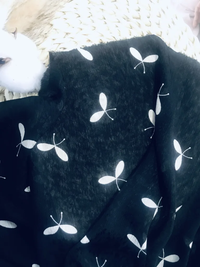 Polyester Jacquard Chiffon Printed Fabric (3)