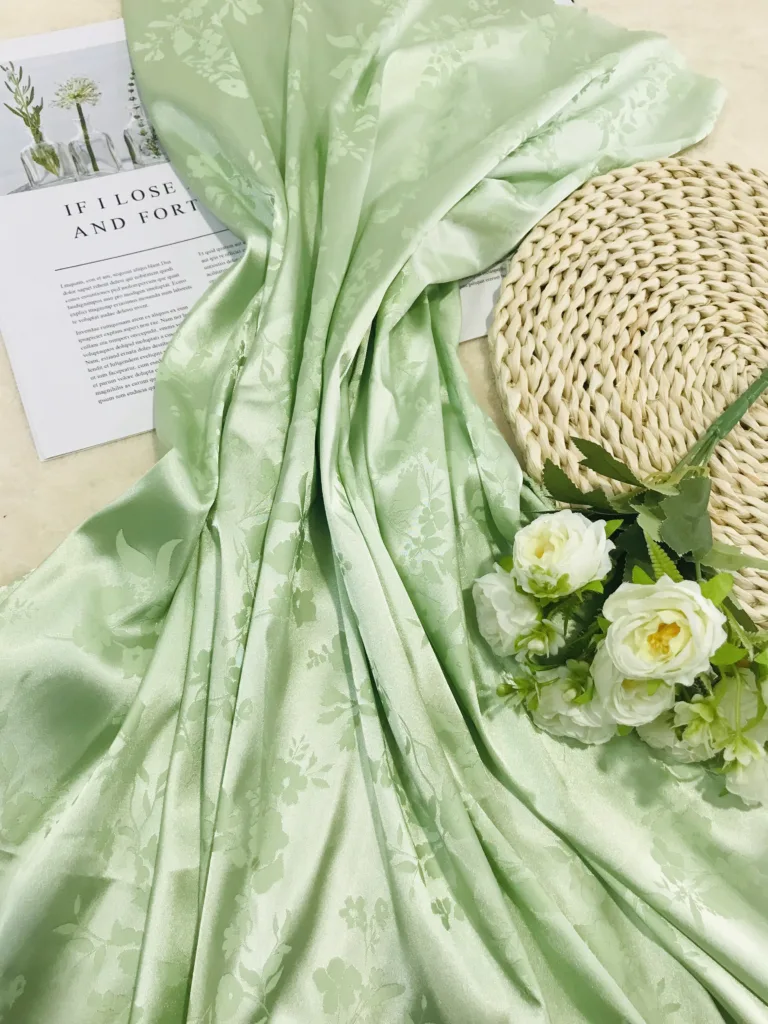Polyester Jacquard Satin Fabric