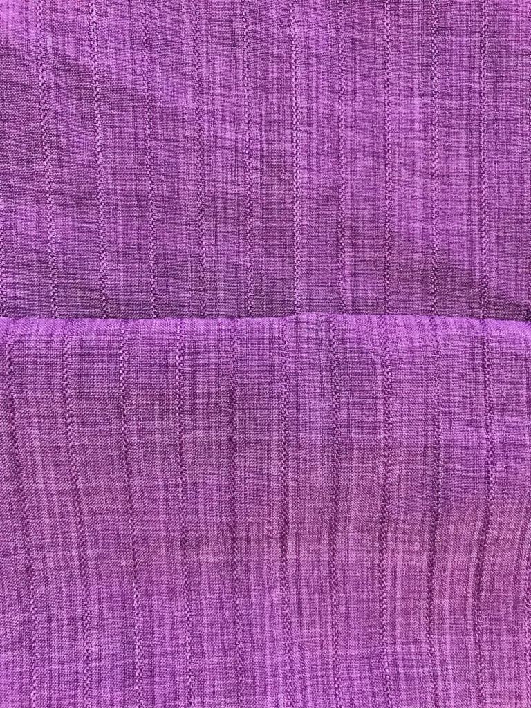 Polyester Linen Like Dobby Stripe Fabric