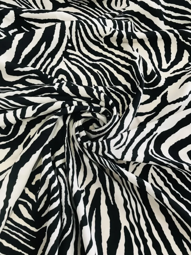 Polyester Linen like printed fabric with plenty of design