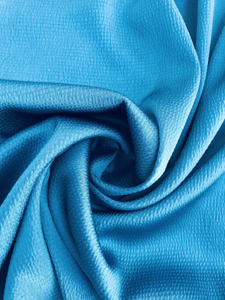 Polyester Stretch Seersucker Satin fabric (5)