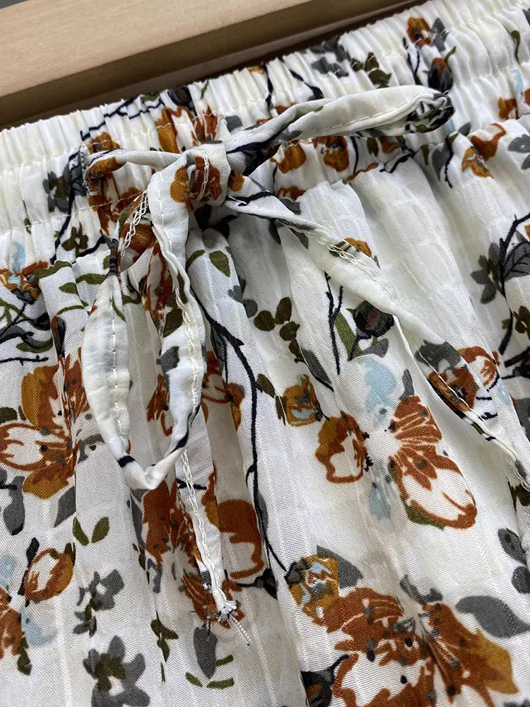 Polyester T400 Stretch Seersucker Plaid Printed Fabric (2)