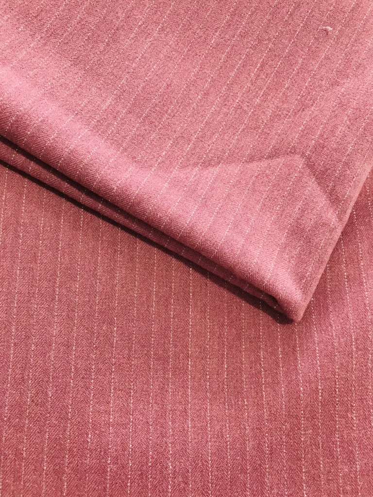 Polyester Viscose TR Lurex Stripe