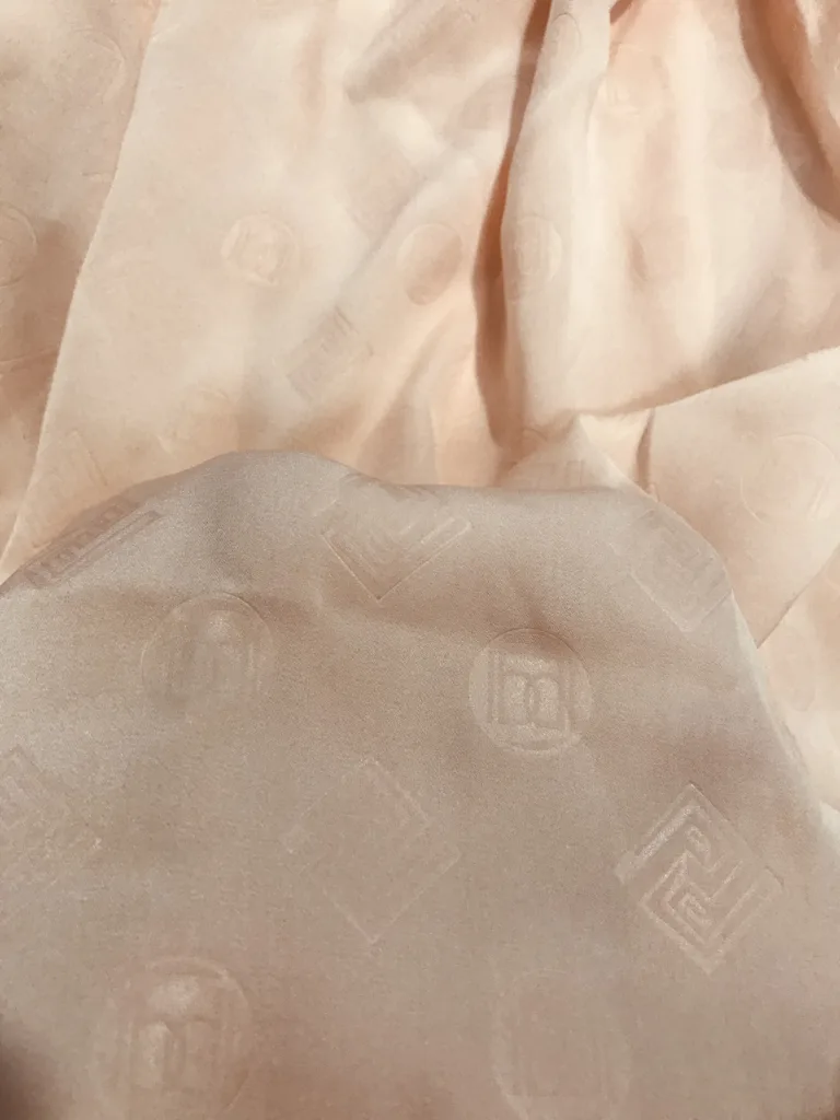 Polyester cupro like satin with embossing (3)