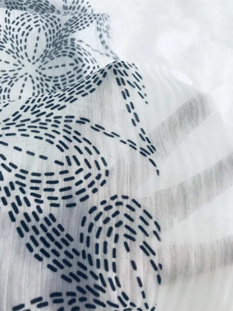 Poyester 2 layer Chiffon printed fabric (3)