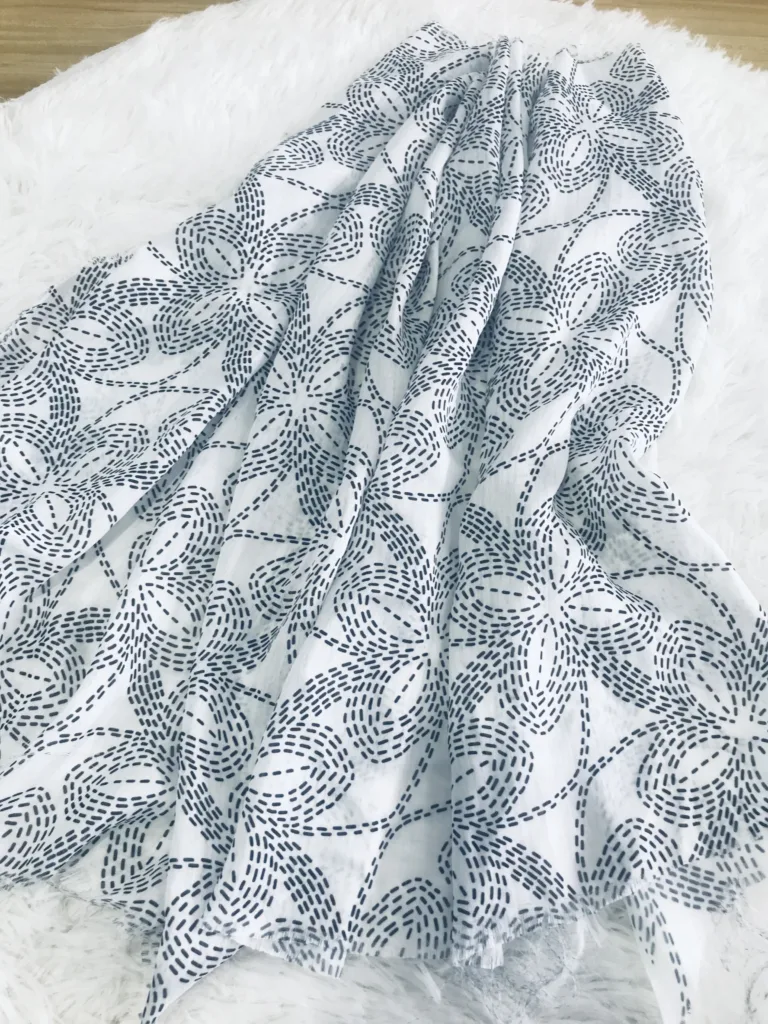 Poyester 2 layer Chiffon printed fabric (5)