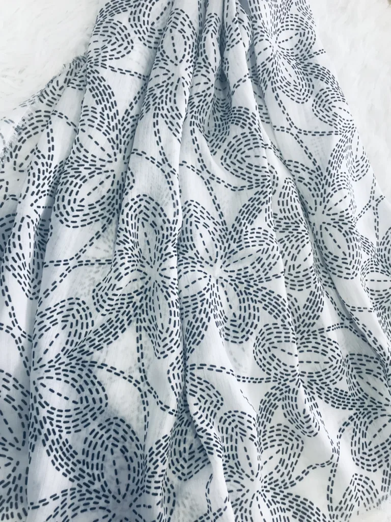 Poyester 2 layer Chiffon printed fabric