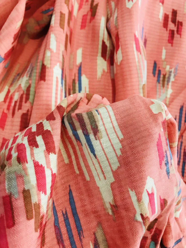Printed JACQUARD VISCOSE FABRIC