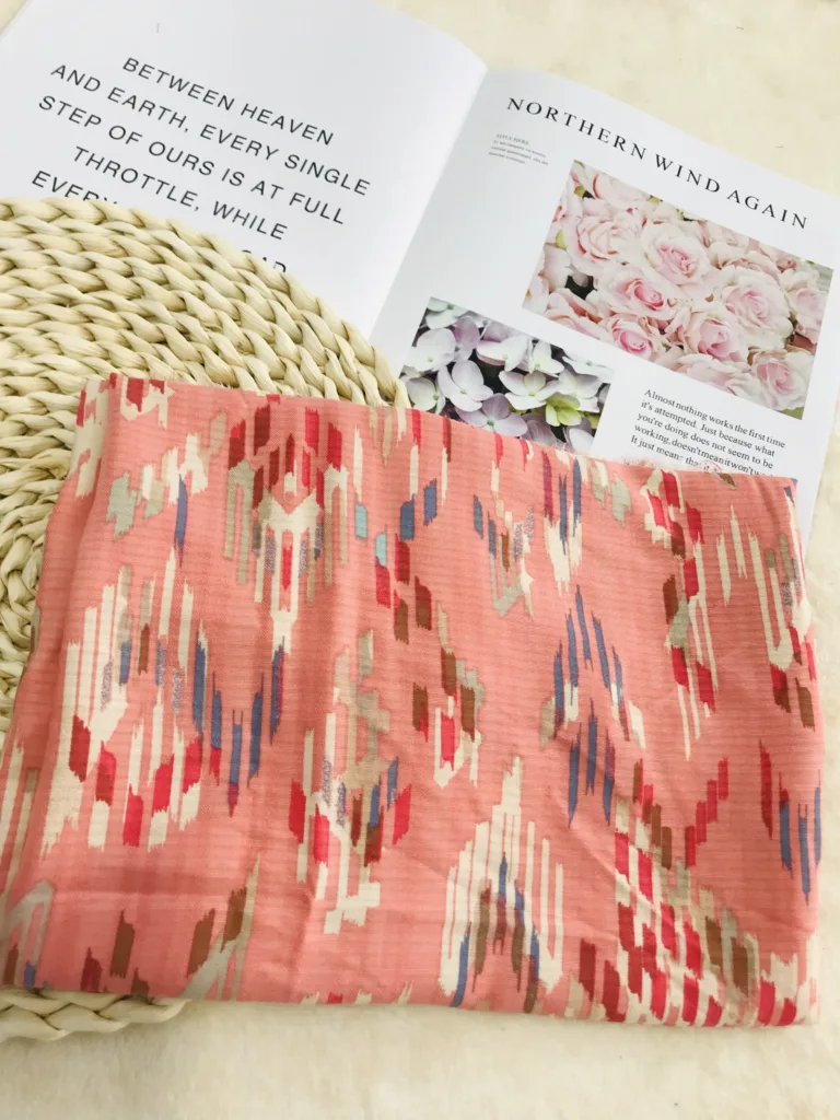 Printed JACQUARD VISCOSE FABRIC