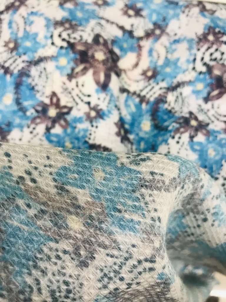 Printed Viscose Jacquard Fabric (2)