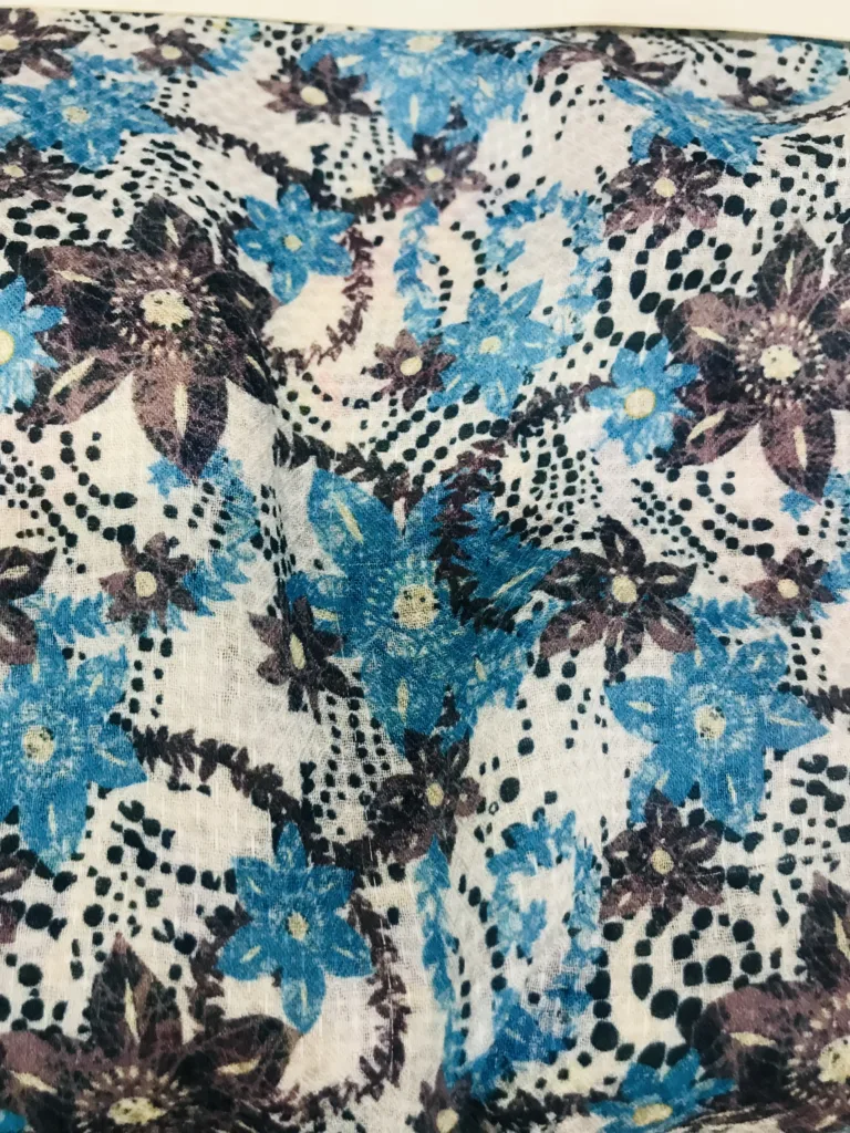 Printed Viscose Jacquard Fabric
