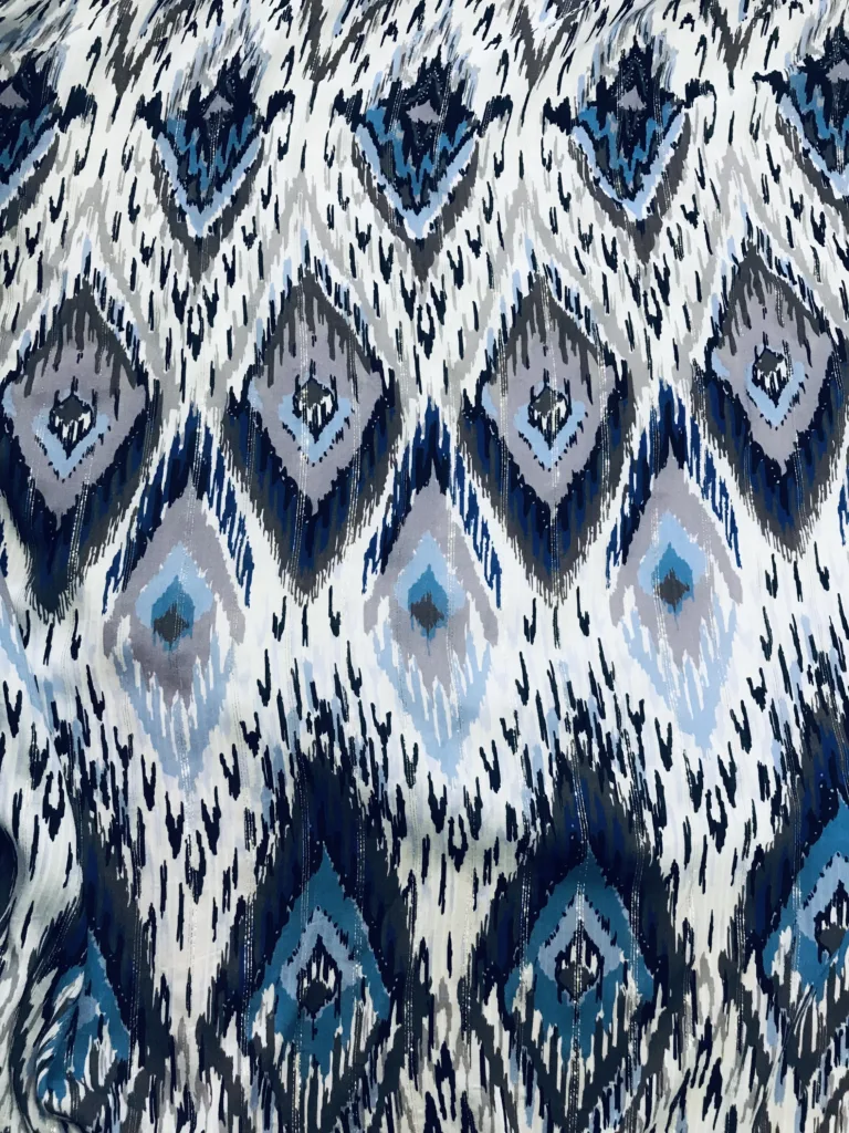 Printed Viscose with Lurex