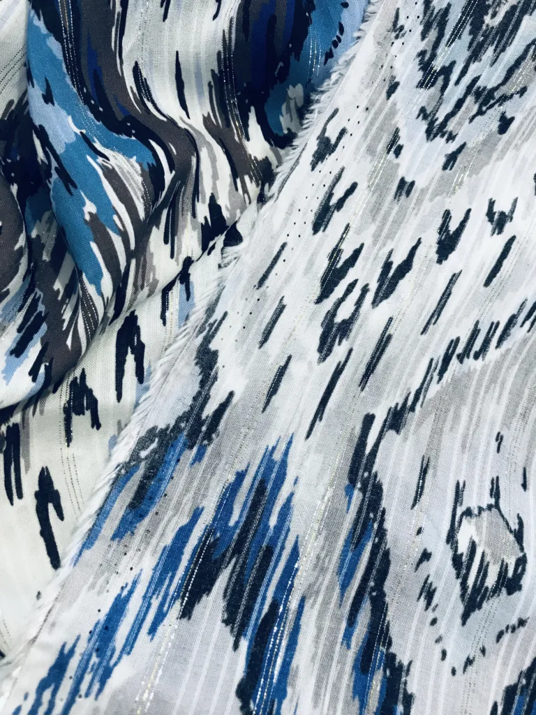 Printed Viscose with Lurex (5)