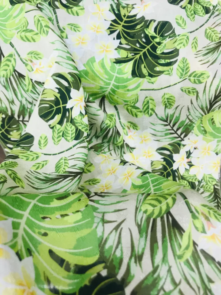 Printed jacquard viscose fabric (2)
