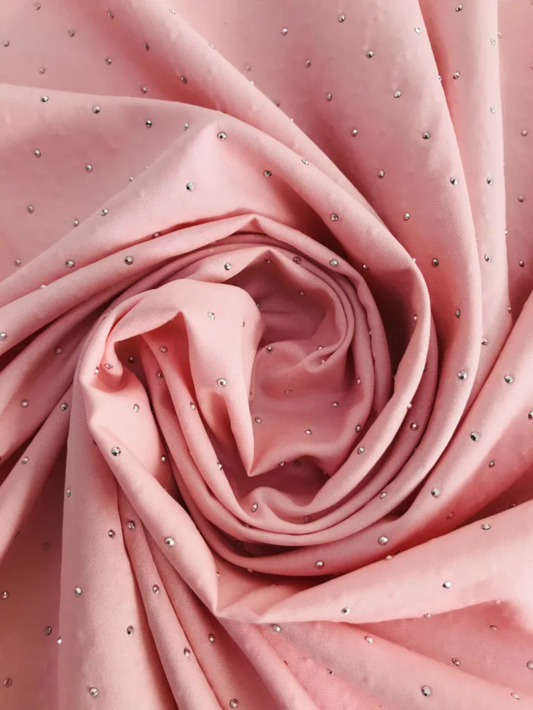 Polyester Pongee Fabric with Diamond