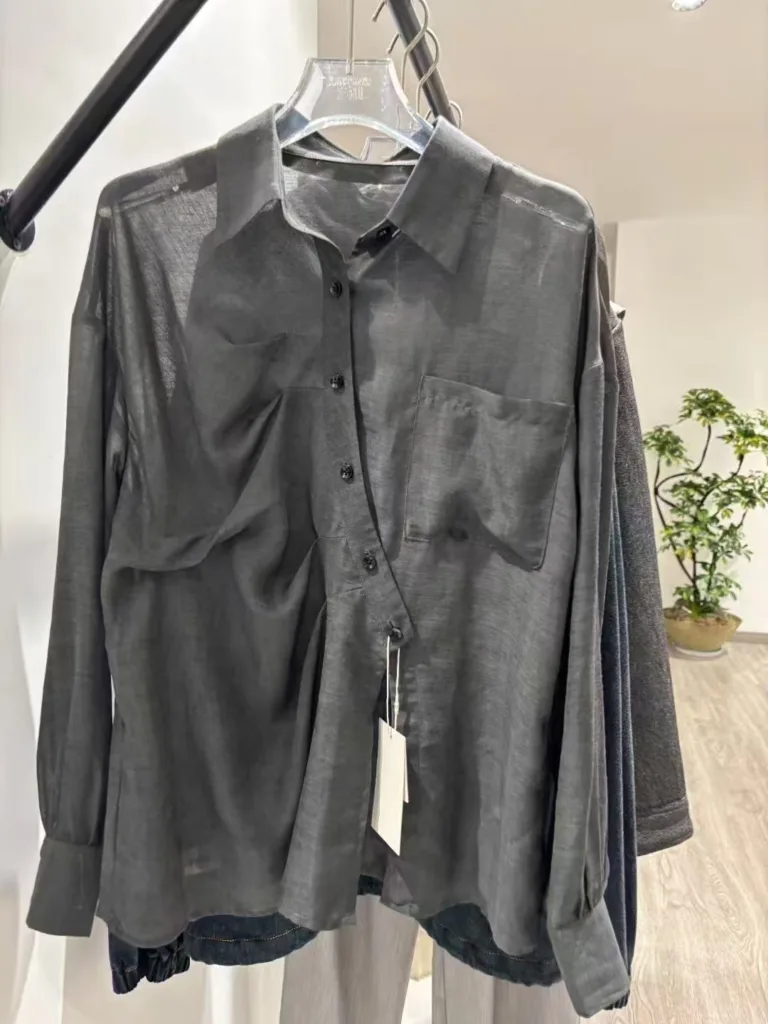 blended linen blouse