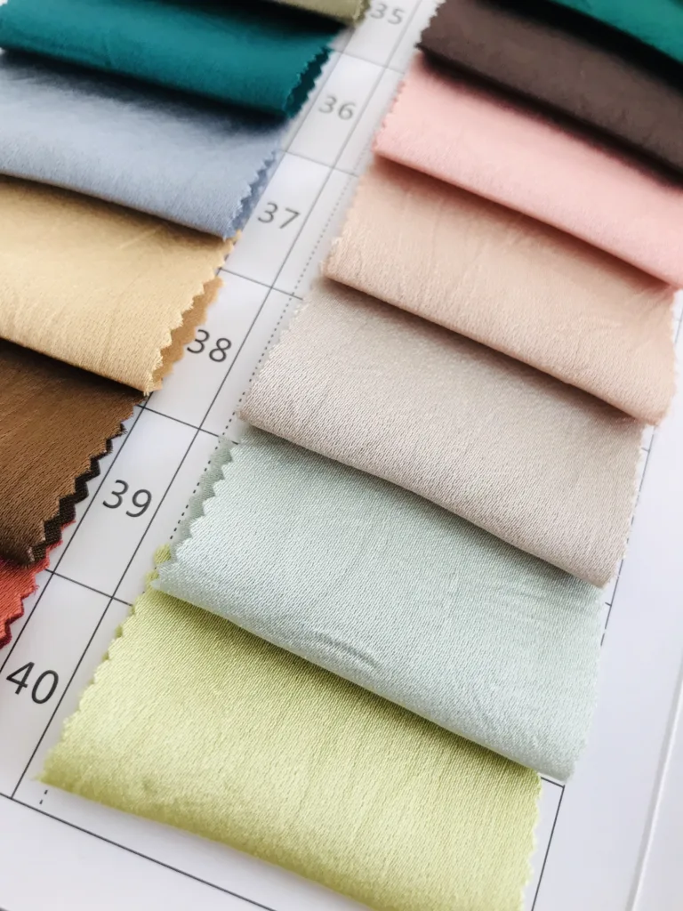 crushed satin fabric