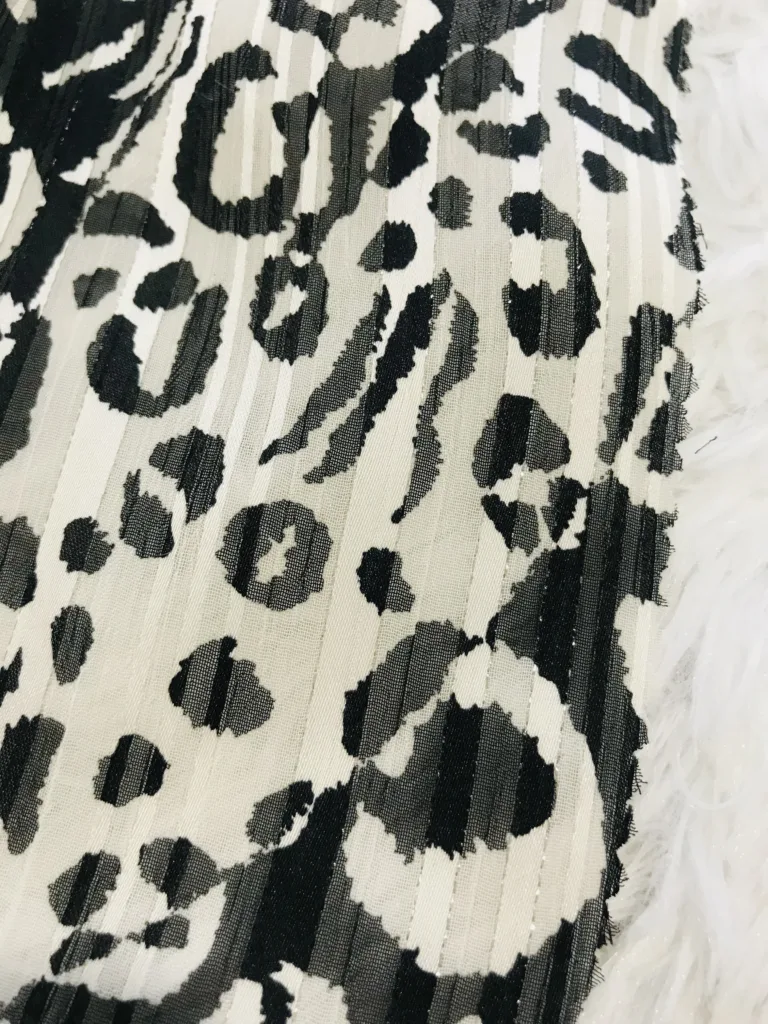 metallic chiffon