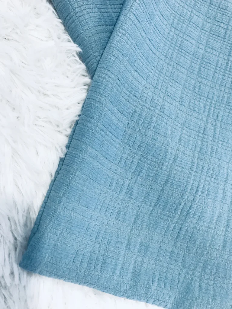 polyester 4WAY Stretch Seersucker Plaid Fabric