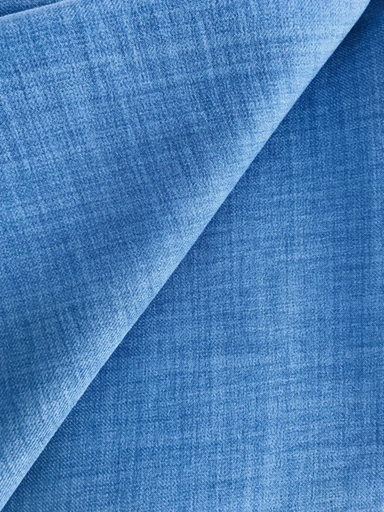 polyester Linen Like cationic melange fabric